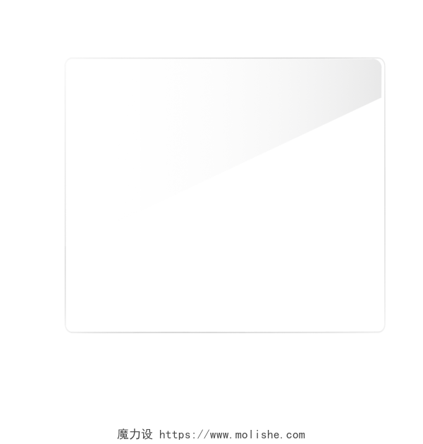白色荧光效果线框透明png